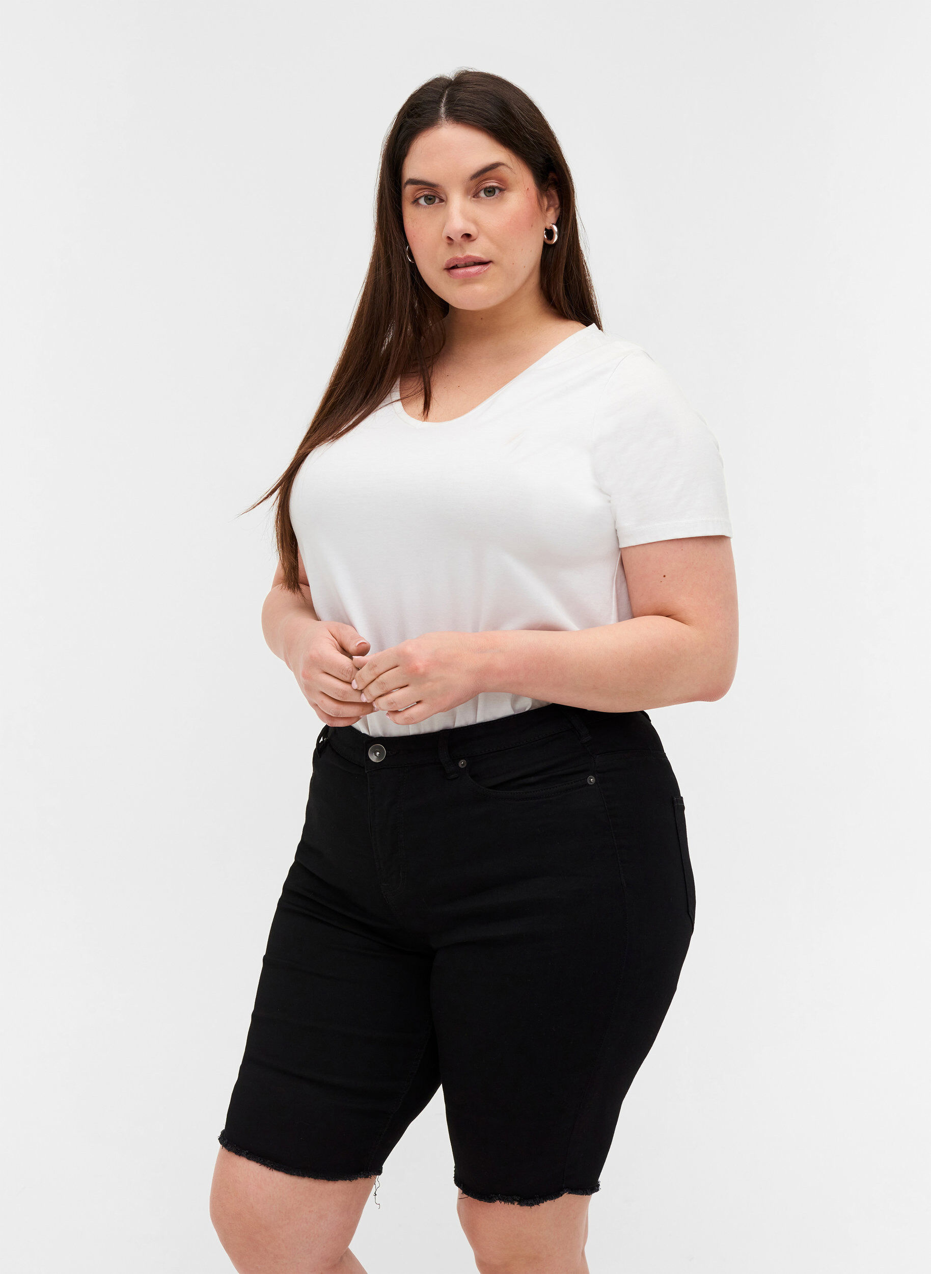 Women's Plus size Denim shorts 