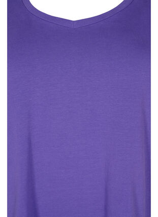Basic plain cotton t-shirt, Ultra Violet, Packshot image number 2