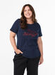 Christmas t-shirt in organic cotton, Blue, Model image number 0