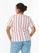 T-shirt with stripes and text print, Rose, Model image number 2
