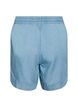 Denim-look shorts with an elasticated waist and drawstring, Light Blue, Packshot image number 1