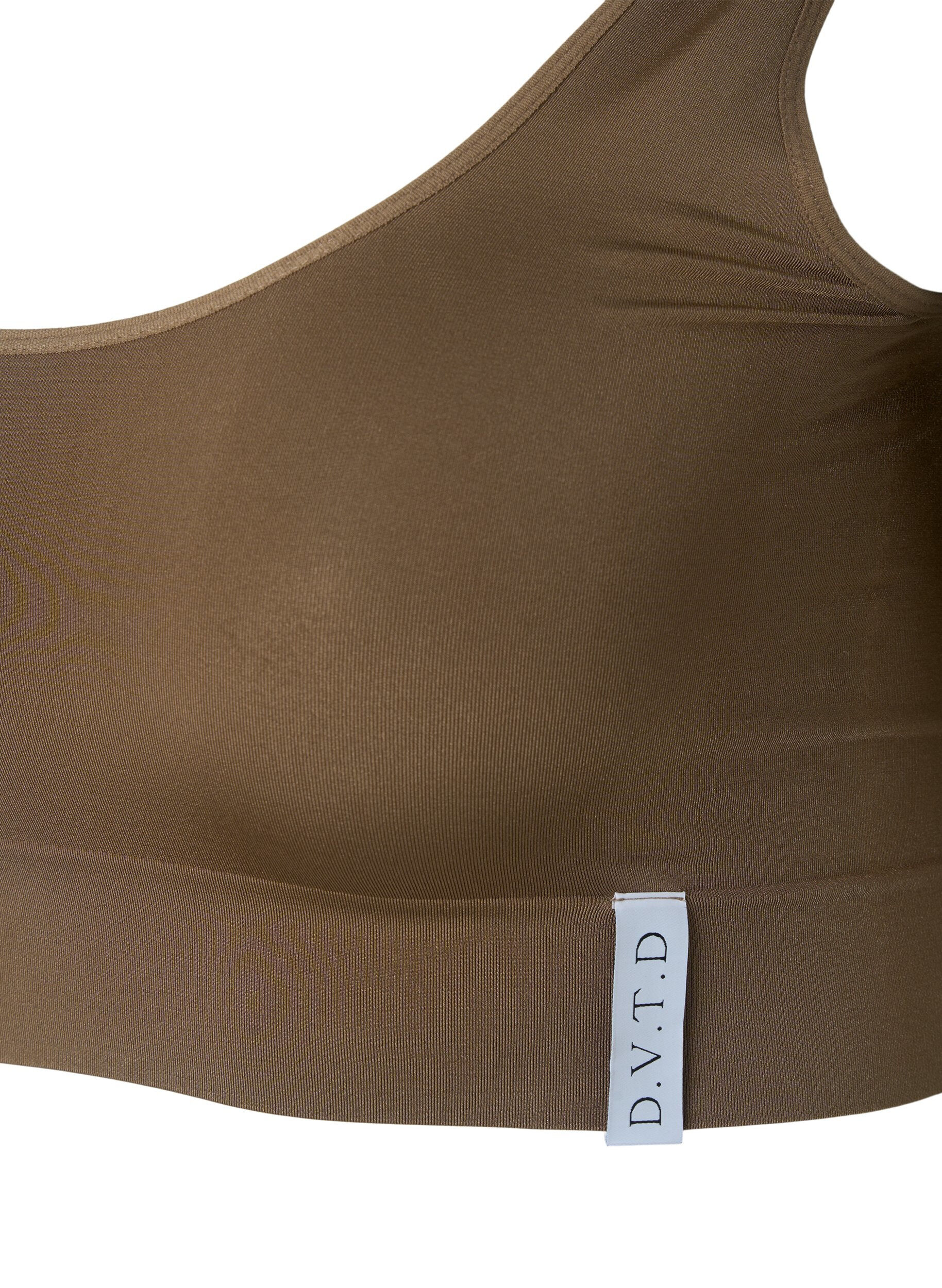 Zizzifashion Seamless bra with round neckline, Driftwood, Packshot image number 3