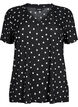 FLASH - Printed t-shirt with v-neck, Black Dot, Packshot image number 0
