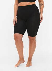 2-pack seamless basic shorts, Black, Model