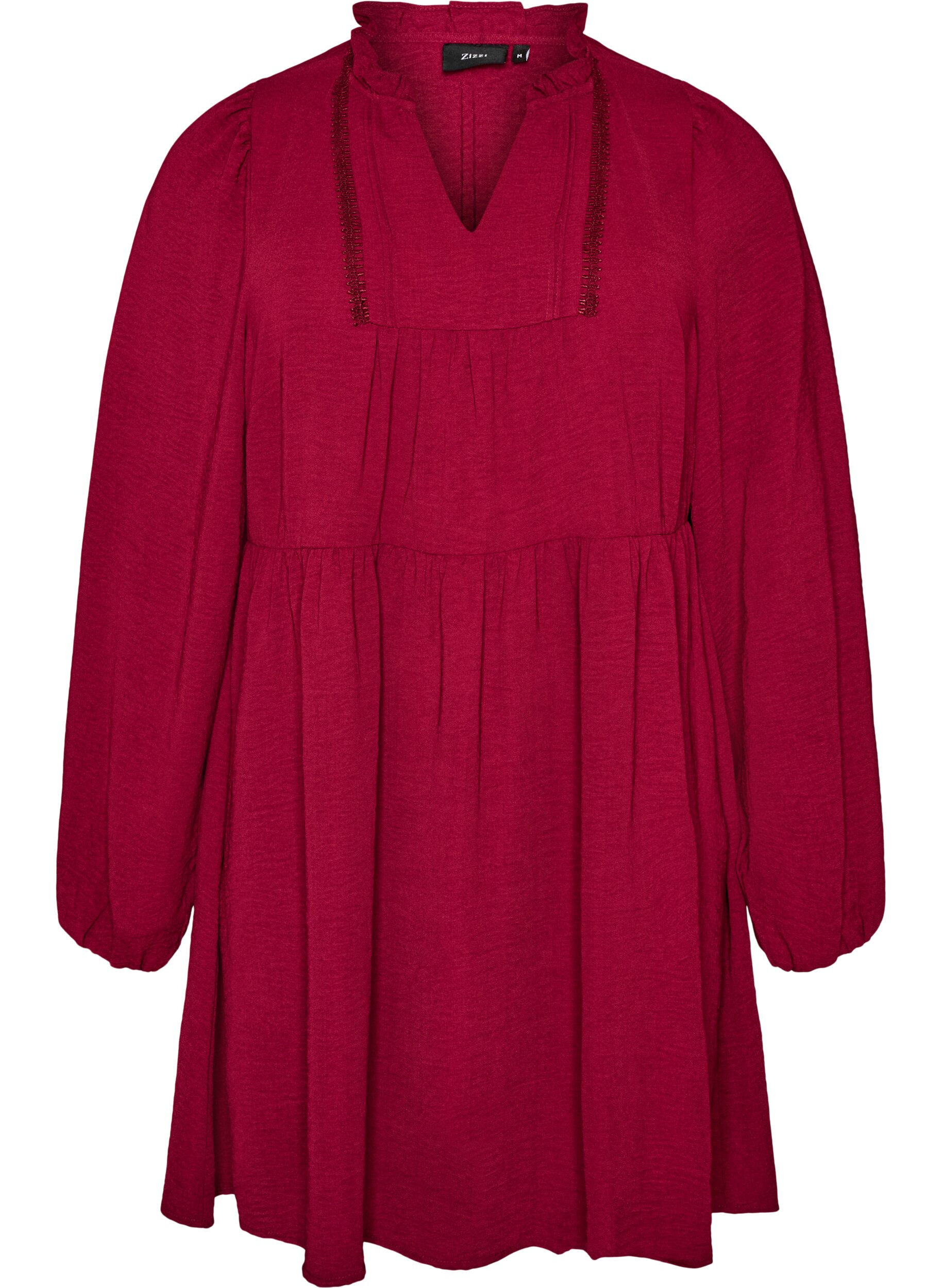 ZizzifashionA-line dress with an empire line, Red, Packshot image number 0