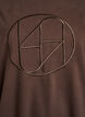 Sweatshirt with motif, Brown, Packshot image number 2