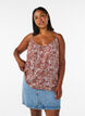 Strap top in viscose, Pink, Model image number 0