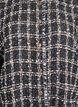Checked waistcoat with decorative buttons, Black, Packshot image number 2