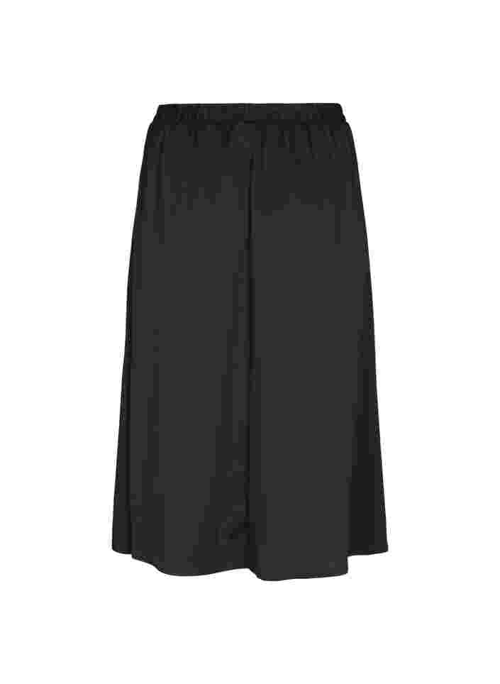 	 Loose-fitting midi skirt, Black, Packshot image number 1