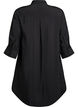 Short dress with collar and chest pocket, Black, Packshot image number 1