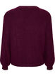 Ribbed jumper with balloon sleeves, Purple, Packshot image number 1