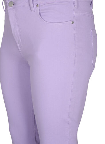 Tight-fitting Emily capri trousers, Lavender, Packshot image number 2