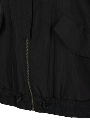 Hooded sports jacket with zip, Black, Packshot image number 2