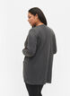 Long knitted cardigan in a viscose blend, Dark Grey, Model image number 2