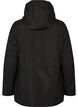 Winter jacket with hood and adjustable waist, Black, Packshot image number 1