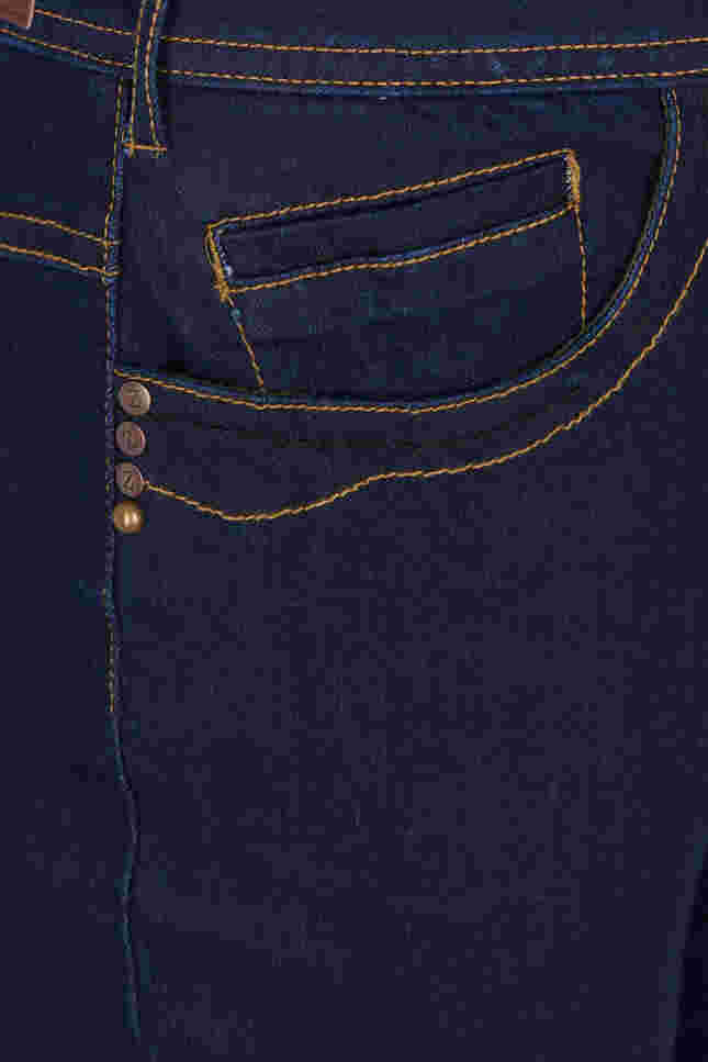 Slim fit Vilma jeans with a high waist, Dk blue rinse, Packshot image number 2