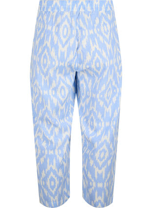 Patterned trousers with linen, Serenity AOP, Packshot image number 1