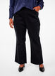 Bootcut corduroy pants with a high waist, Black, Model image number 2
