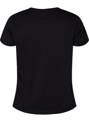 Training T-shirt with print, Black A.C.T.V, Packshot image number 1