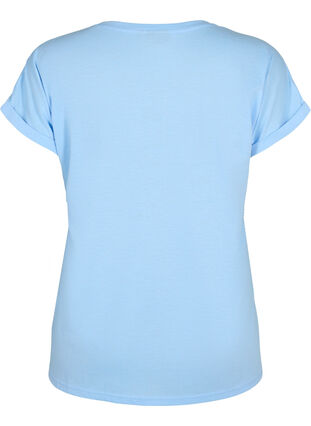 Short sleeve cotton blend T-shirt, Serenity, Packshot image number 1