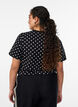 Polka dot cotton T-shirt, Black, Model image number 2