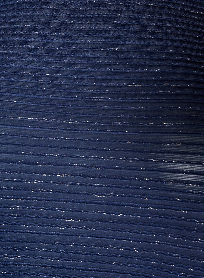 Blouse with texture and glitter, Blue, Packshot image number 2