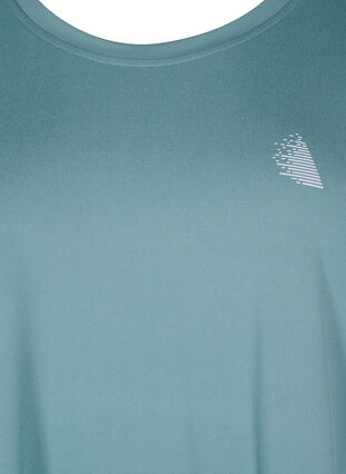 Short-sleeved workout t-shirt, North Atlantic, Packshot image number 2