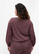 Melange blouse in viscose blend, Port Royal Mel, Model image number 1