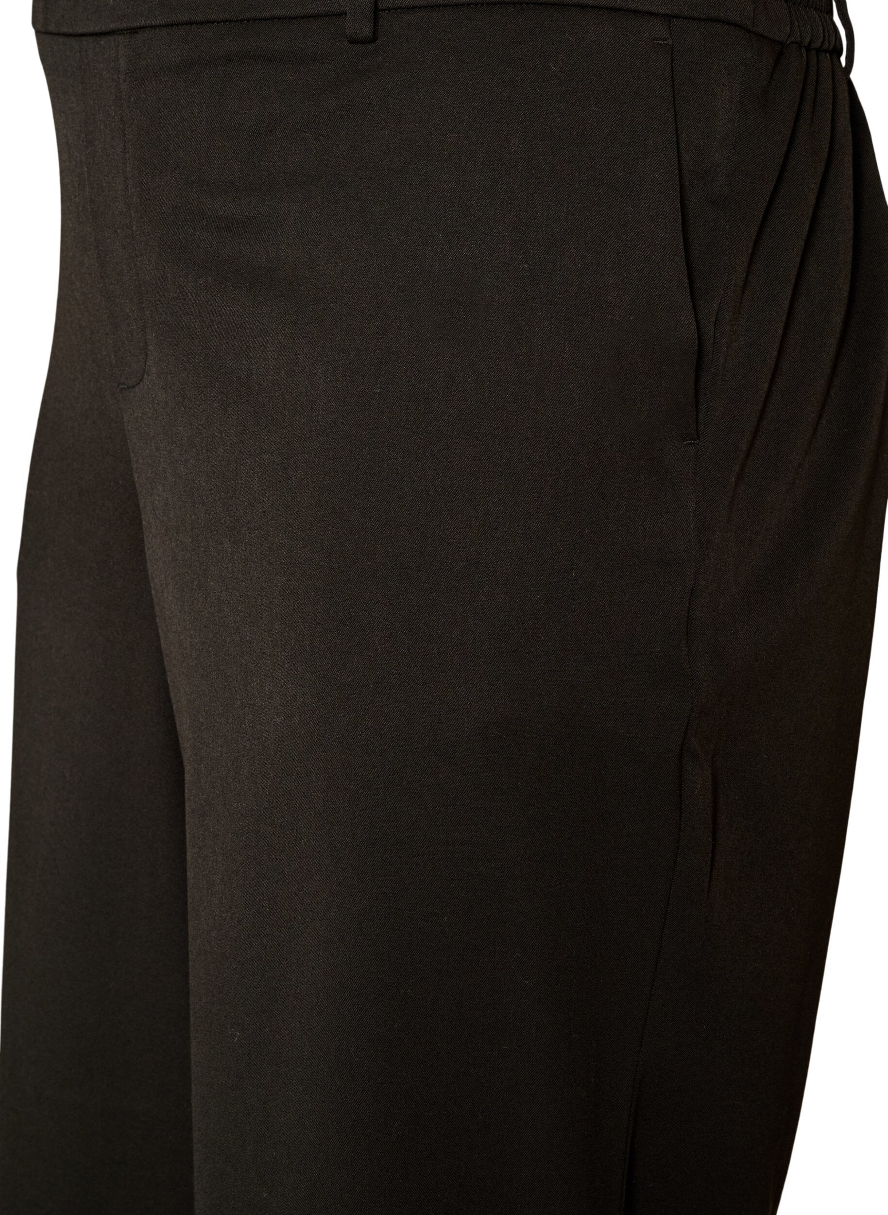 ZizzifashionHigh-waisted tailored trousers with straight fit, Black, Packshot image number 2