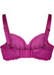 Padded bra with lace and underwire, Purple, Packshot image number 1