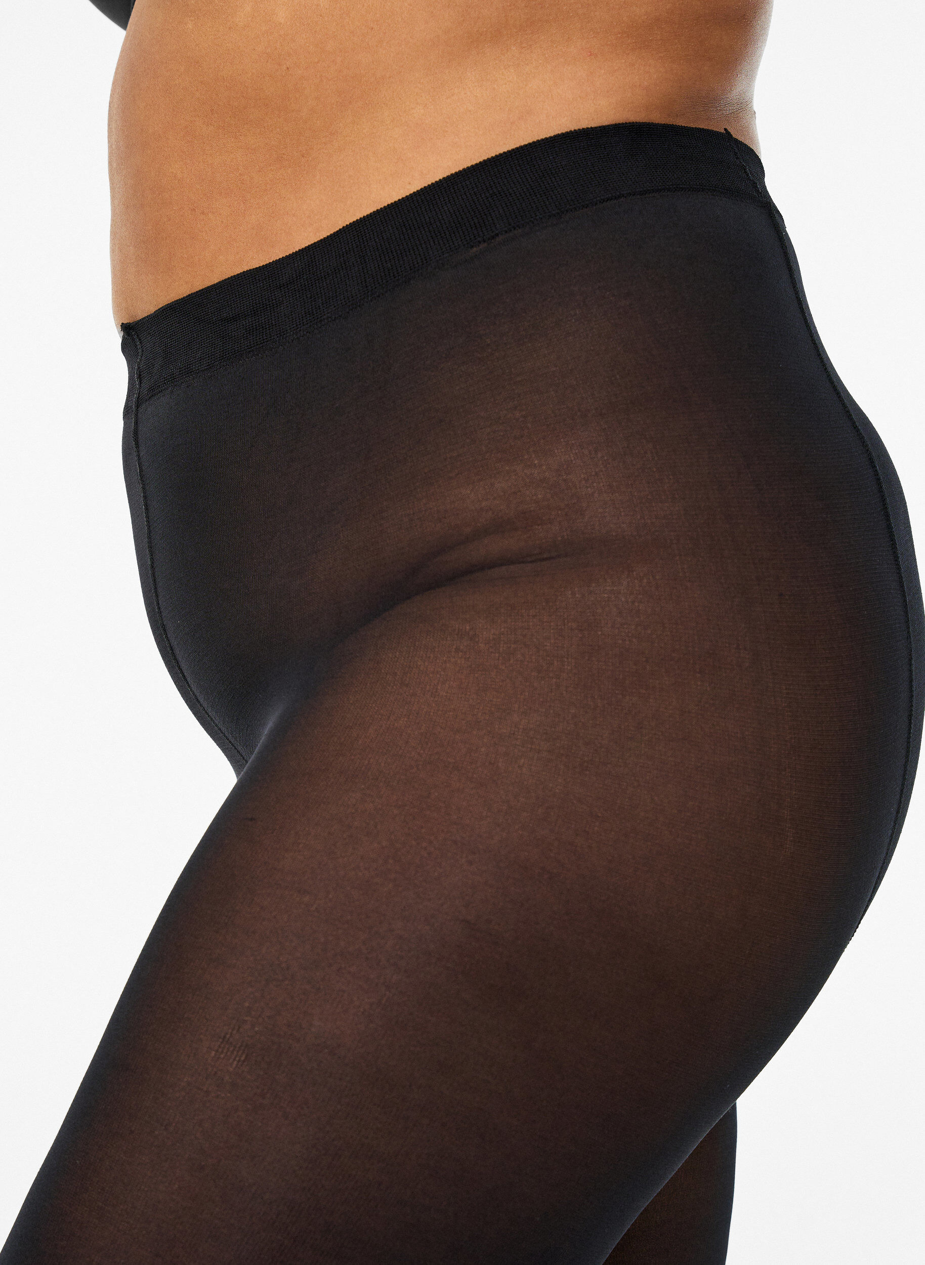 Zizzifashion2-pack tights in 100 denier, Black, Model image number 2