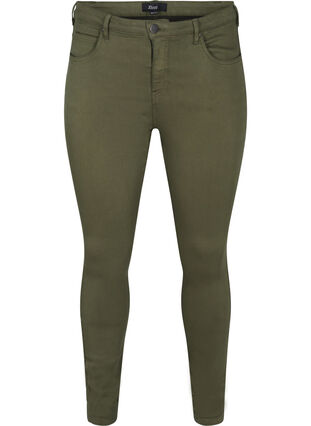 Super slim Amy jeans with high waist, Forest Ngt, Packshot image number 0