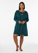 Long-sleeved nightgown in organic cotton, Green, Model image number 1