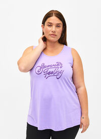 Cotton top with a-shape, Violet T. W. Feeling, Model