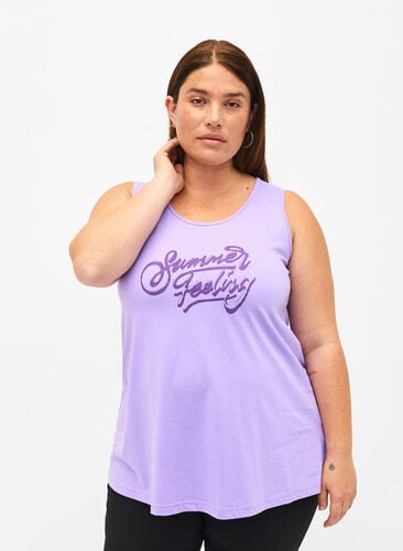 Cotton top with a-shape, Violet T. W. Feeling, Model image number 0