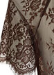 Short-sleeved lace blouse with tie-fastening, Brown, Packshot image number 3