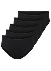5-pack cotton knickers with regular waist