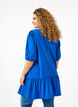 Tunic in viscose with ties, Princess Blue, Model image number 1