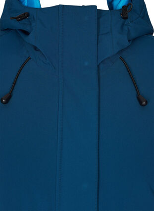 Waterproof ski jacket with a hood , Blue Comb, Packshot image number 2