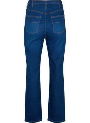 Extra high-waisted Megan jeans with regular fit, Dark blue, Packshot image number 1