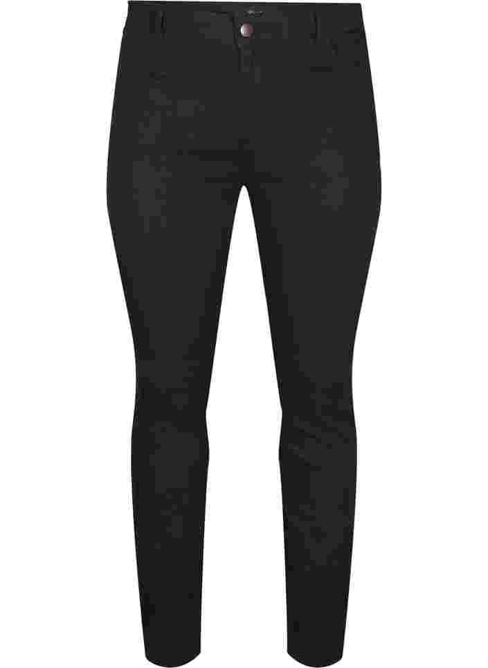 Extra slim fit Nille jeans with a high waist, Black, Packshot image number 0