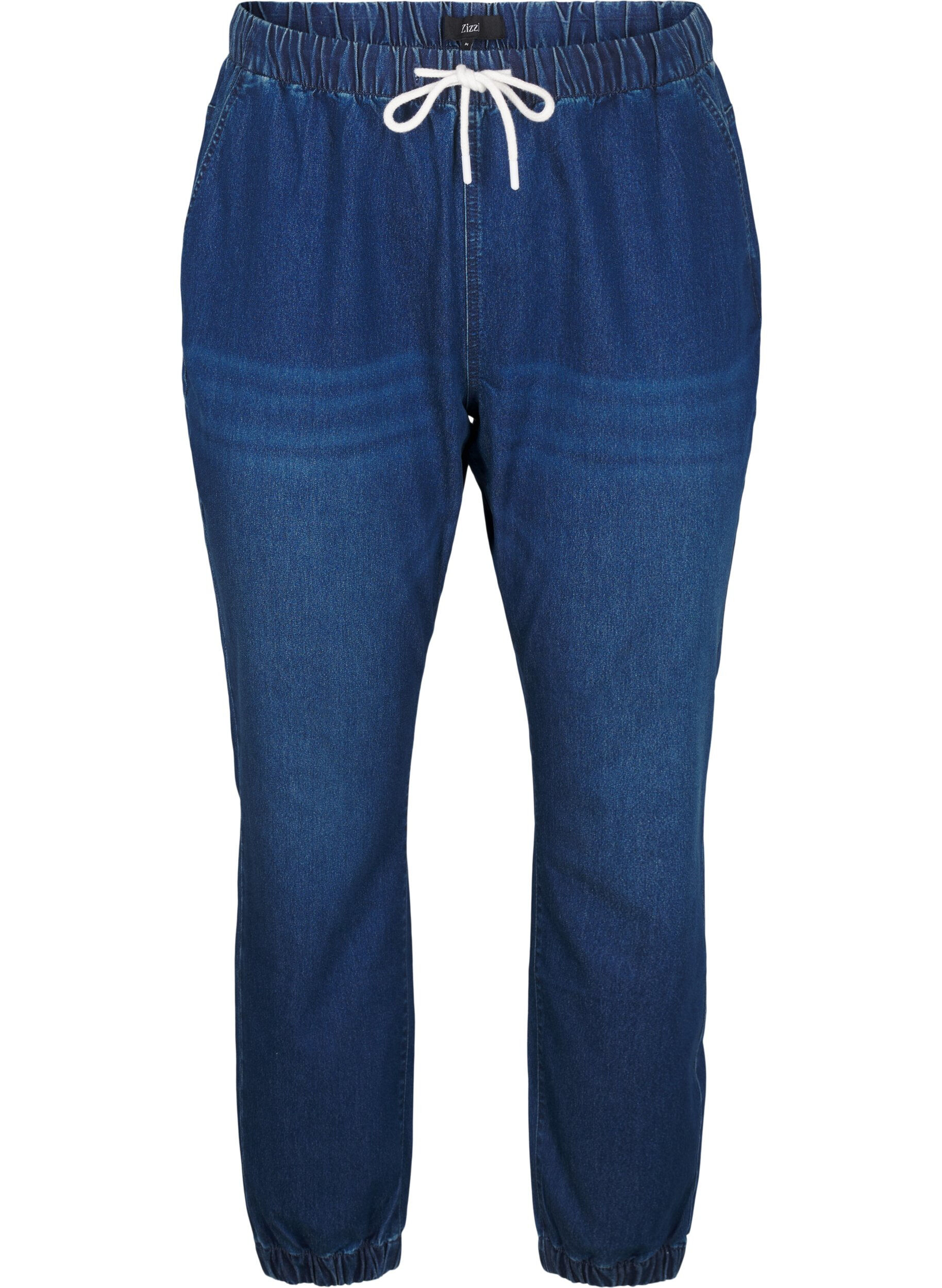ZizzifashionDenim joggers with pockets, Blue, Packshot image number 0