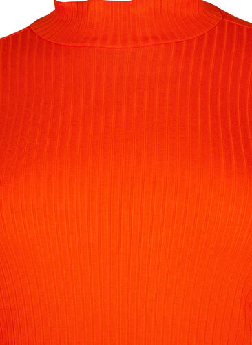 Fitted viscose blouse with high neck, Orange.com, Packshot image number 2