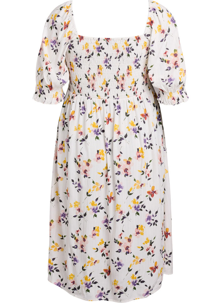 Summer dress in viscose with paisley print, White, Packshot image number 1