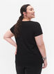 Sports t-shirt with print, Black w. Winner, Model image number 1