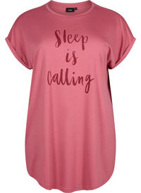 Short sleeve nightgown with text print