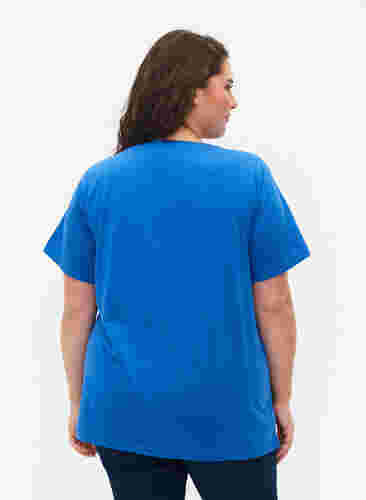 FLASH - T-shirt with motif, Strong Blue, Model image number 1