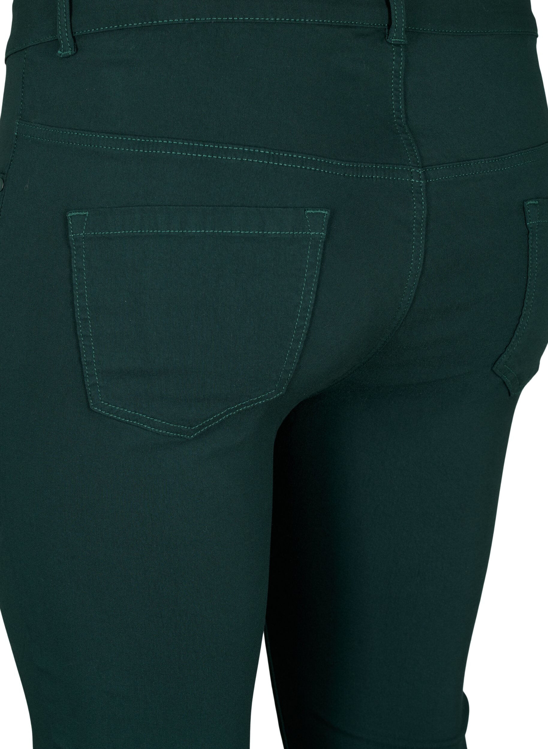 ZizzifashionSlim fit trousers with pockets, Green, Packshot image number 3