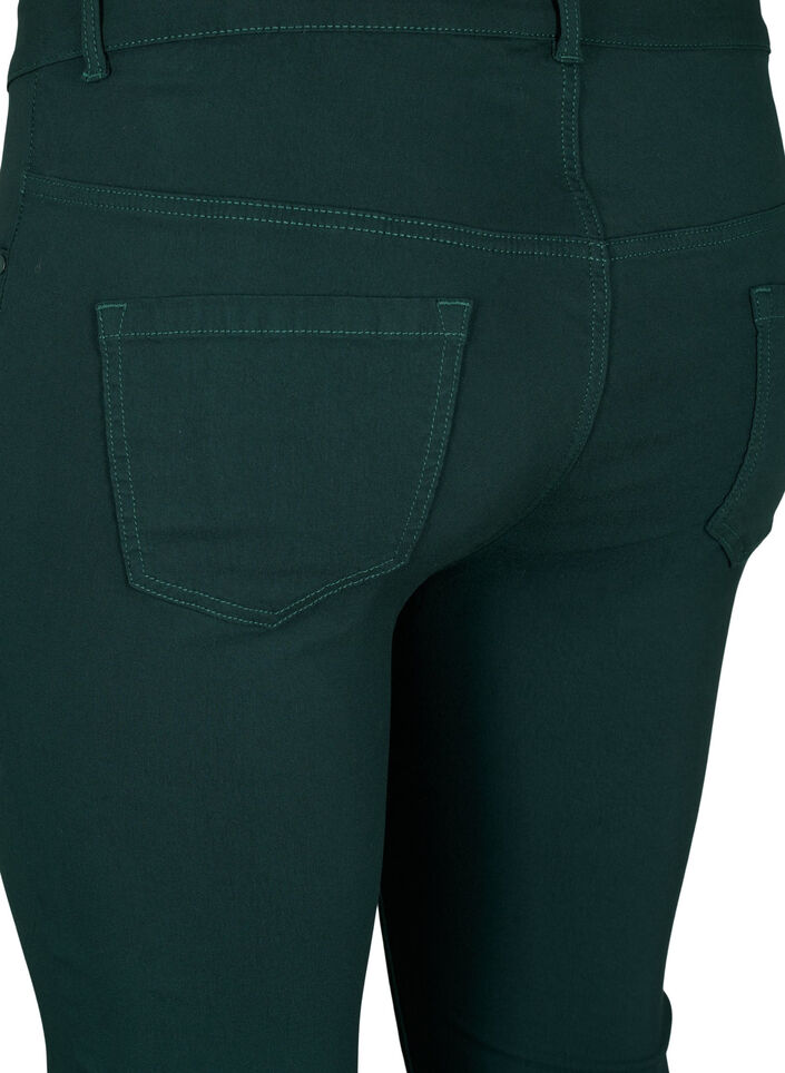 Slim fit trousers with pockets, Green, Packshot image number 3