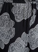 Loose viscose pants with print, Black, Packshot image number 2